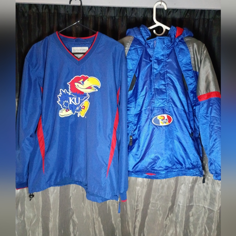 Vintage 90's Kansas Jayhawks Starter Jacket & Pullover Windbreaker